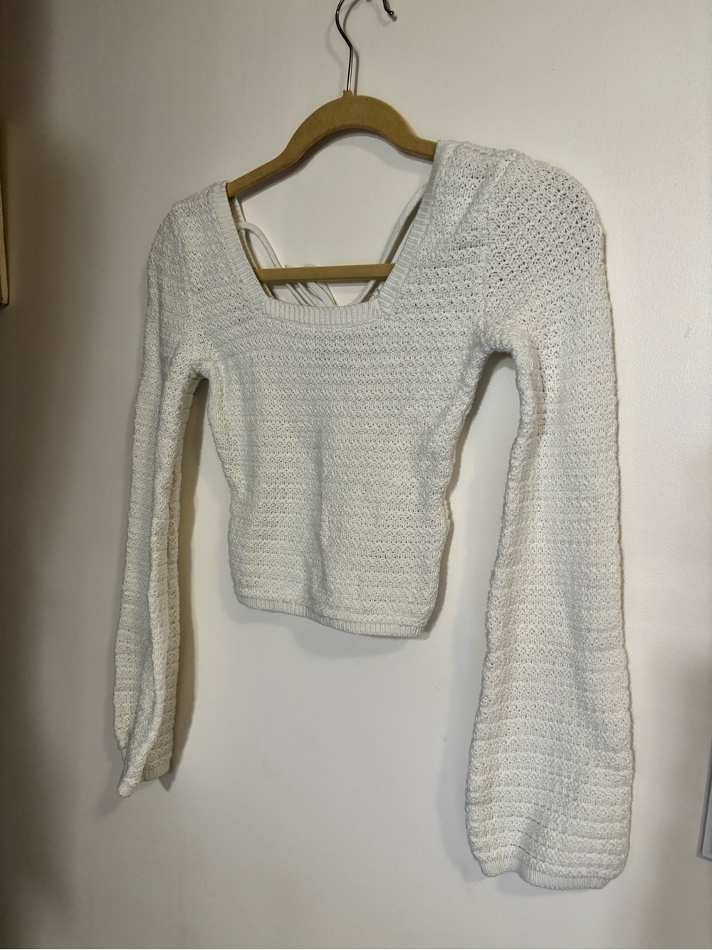 Hollister Cropped Knit Sweater